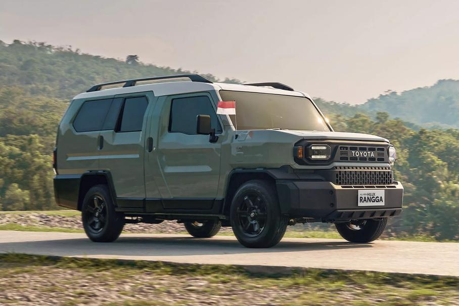 Недорогой пикап Toyota Hilux Сamp превратился в трехрядный кроссовер