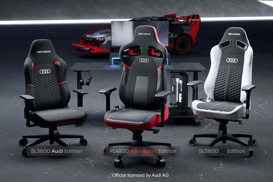 Audi выпустила линейку спортивных кресел для геймеров