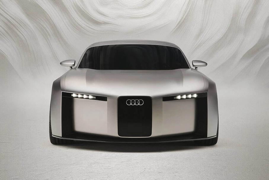 вертикальная прямоугольная форма новой решетки Audi