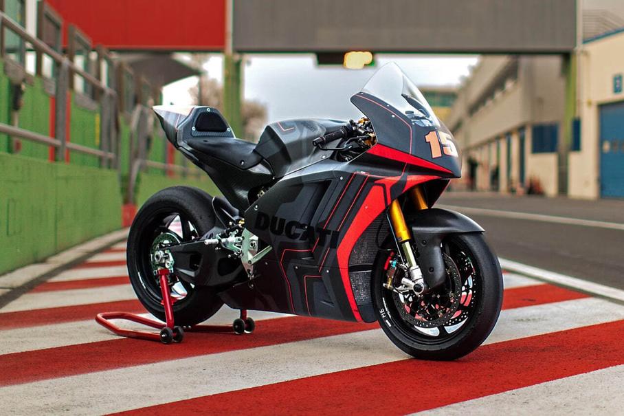 Прототип электрического супербайка Ducati MotoE