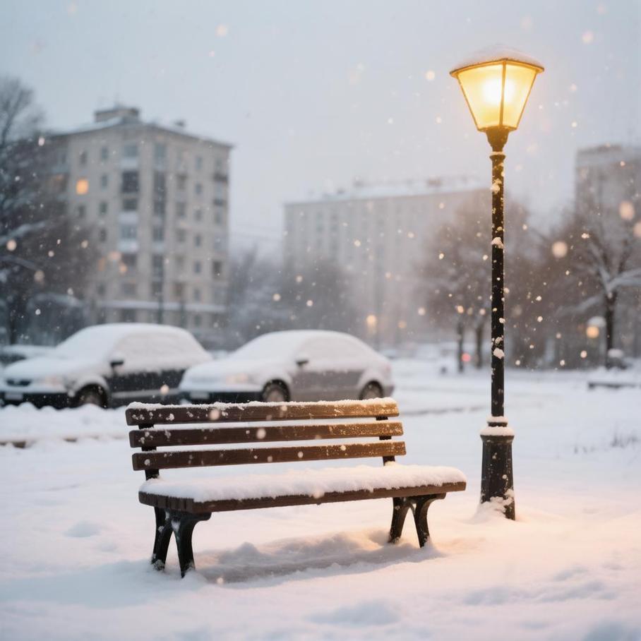 снегопад в Москве
